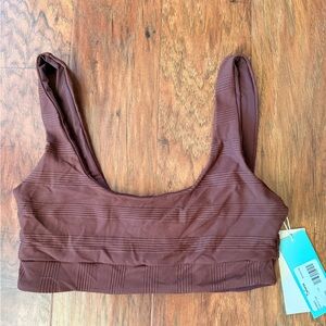 Elegant Brown Bikini Top